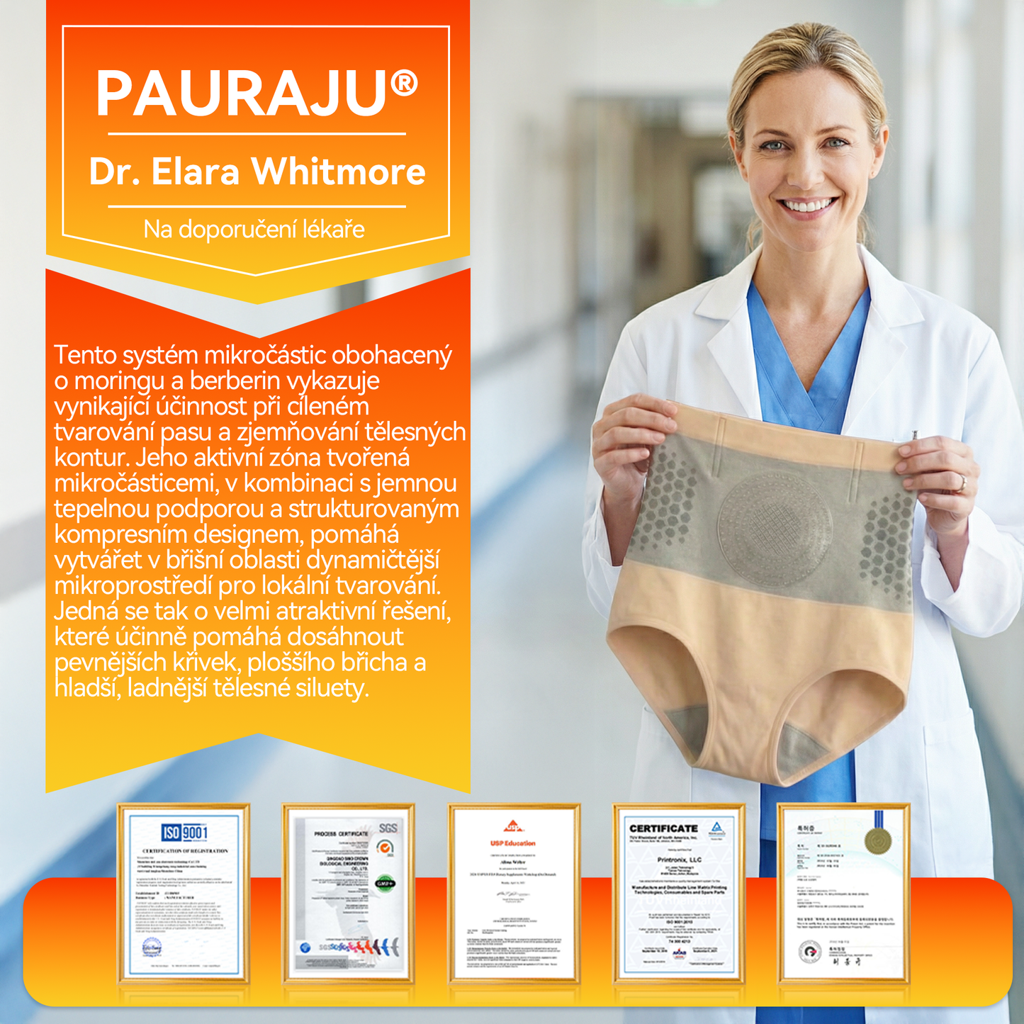 PAURAJU® 4v1 Termogenní Tvarující Šortky s Moringou a Berberin 🔥 – ⚡ Kompresní Kraťasy pro Tvarování Postavy, Podporu Metabolismu & Denní Nošení (30 min rutina) 💎
