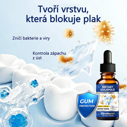 CleraNaure® BeeTakt kapky pro péči o zuby s včelím jedem 🦷 🌿 Pokročilé řešení pro obnovu dásní a ústní zdraví 🛡️ Odstraňování zubního plaku | Regenerace dásní | Úleva od citlivosti