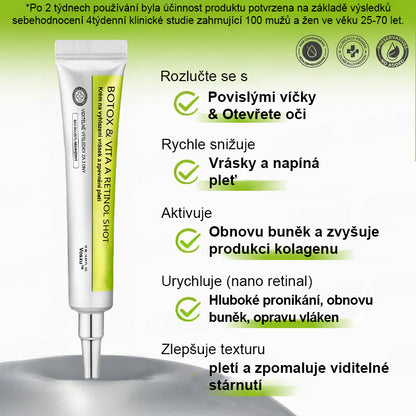✨ Vosxu™ Botox & Vita-A Retinol Shot sérum pro lifting vrásek ✨ – 💉 Mikrojehličky | 💪 Peptidy s účinkem botoxu | 🌿 Retinol | ⚡ Viditelné výsledky během 3 dnů 🌸