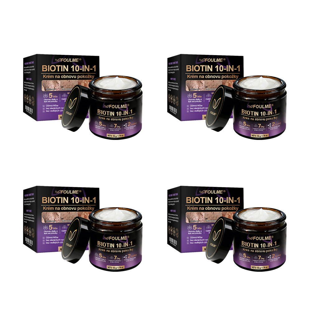 FOULME® Biotin 10-v-1 krém na obnovu pokožky ✨ – hydratační, anti-aging a regenerační péče o pleť 🧴 (kolagen 💧 + kyselina hyaluronová + rostlinné extrakty 🌿)