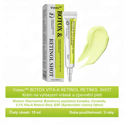 ✨ Vosxu™ Botox & Vita-A Retinol Shot sérum pro lifting vrásek ✨ – 💉 Mikrojehličky | 💪 Peptidy s účinkem botoxu | 🌿 Retinol | ⚡ Viditelné výsledky během 3 dnů 🌸