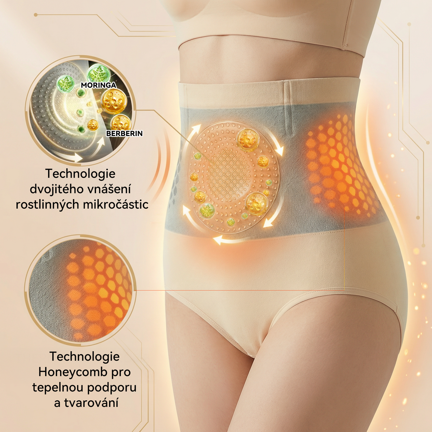 PAURAJU® 4v1 Termogenní Tvarující Šortky s Moringou a Berberin 🔥 – ⚡ Kompresní Kraťasy pro Tvarování Postavy, Podporu Metabolismu & Denní Nošení (30 min rutina) 💎