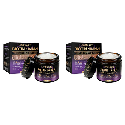 FOULME® Biotin 10-v-1 krém na obnovu pokožky ✨ – hydratační, anti-aging a regenerační péče o pleť 🧴 (kolagen 💧 + kyselina hyaluronová + rostlinné extrakty 🌿)