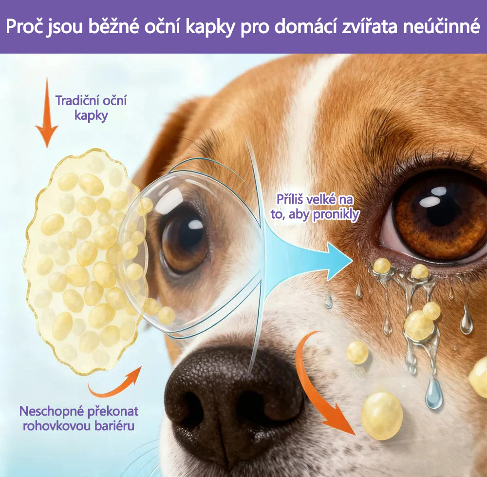 👩‍⚕️ Tainun® EyeRelief oční kapky pro mazlíčky ✅ Schváleno v CE | Rychlá úleva při zánětu spojivek, suchých očích, šedém zákalu a keratitidě 🐶🐱