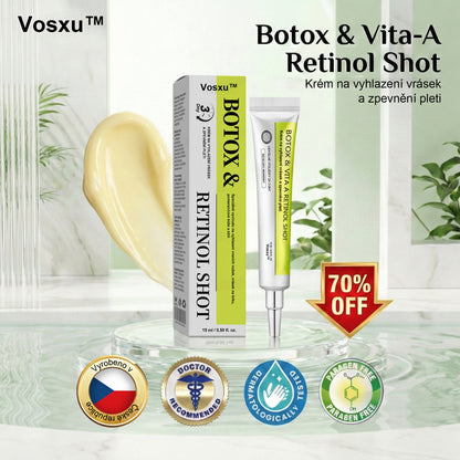 ✨ Vosxu™ Botox & Vita-A Retinol Shot sérum pro lifting vrásek ✨ – 💉 Mikrojehličky | 💪 Peptidy s účinkem botoxu | 🌿 Retinol | ⚡ Viditelné výsledky během 3 dnů 🌸