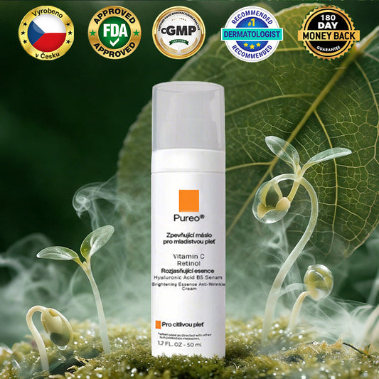 ✨ Pureo® revitalizační esenční krém s kmenovými buňkami, EGF a měděnými peptidy 💧 Podporuje regeneraci pokožky 🌿 Zpevňuje a vyhlazuje pleť ✨ Pro mladistvější vzhled 💖