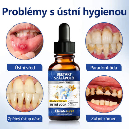 CleraNaure® BeeTakt kapky pro péči o zuby s včelím jedem 🦷 🌿 Pokročilé řešení pro obnovu dásní a ústní zdraví 🛡️ Odstraňování zubního plaku | Regenerace dásní | Úleva od citlivosti