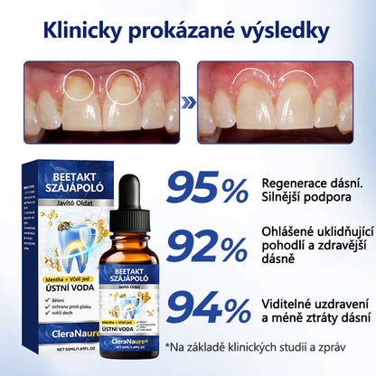CleraNaure® BeeTakt kapky pro péči o zuby s včelím jedem 🦷 🌿 Pokročilé řešení pro obnovu dásní a ústní zdraví 🛡️ Odstraňování zubního plaku | Regenerace dásní | Úleva od citlivosti