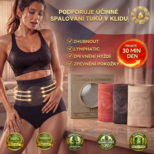 PAURAJU® 4v1 Termogenní Tvarující Šortky s Moringou a Berberin ⭐ – ⚡ Kompresní Kraťasy pro Tvarování Postavy, Podporu Metabolismu & Denní Nošení (30 min rutina) 🌸 Časově omezená sleva až 70 %🔥🔥