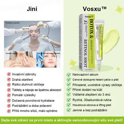 ✨ Vosxu™ Botox & Vita-A Retinol Shot sérum pro lifting vrásek ✨ – 💉 Mikrojehličky | 💪 Peptidy s účinkem botoxu | 🌿 Retinol | ⚡ Viditelné výsledky během 3 dnů 🌸