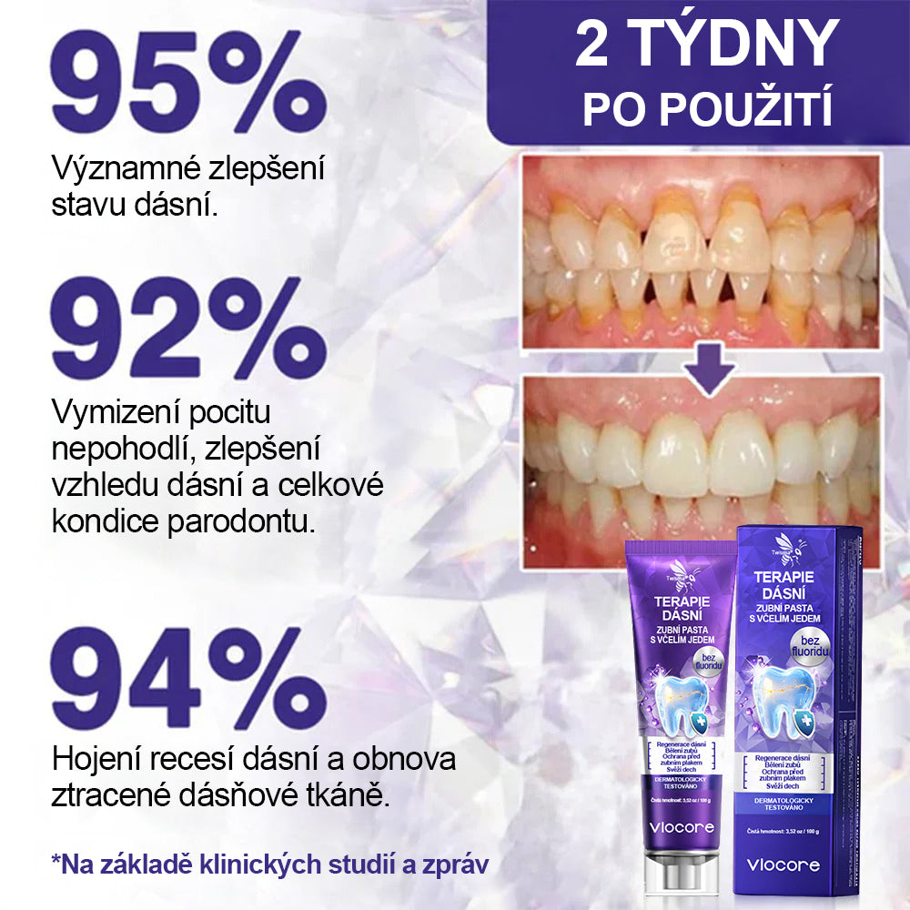 🌟 Twisma® VioCore Propolis zubní pasta 🦷 Úleva od bolesti zubů už za 3 dny · Obnova dásní během 7 dnů · Pomáhá předcházet parodontóze · Dokonalá kombinace včelího jedu a přírodních minerálů 🌟